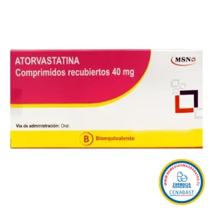 Atorvastatina Comprimidos Recubiertos 40mg Producto Cenabast