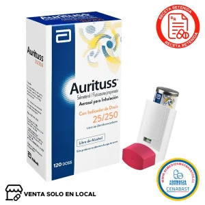 Aurituss 25/250 Aerosol para Inhalación Oral (disponible solo para venta presencial)