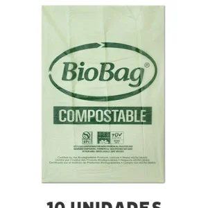 BioBag Bolsas de Basura Compostable 10 u de 50 x 70