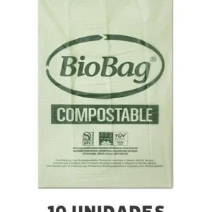 BioBag Bolsas de Basura Compostable 10 u de 70 x 90