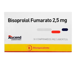 Bisoprolol Comprimidos Recubiertos 2,5mg