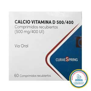 Calcio y Vitamina D3 Comprimidos Producto Cenabast