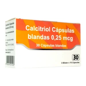 Calcitriol Cápsulas Blandas 0,25mg