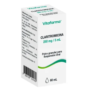 Claritromicina Suspensión Oral 250mg/5ml