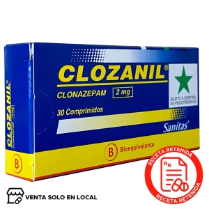 Clozanil Comprimidos 2mg (disponible solo para venta presencial)