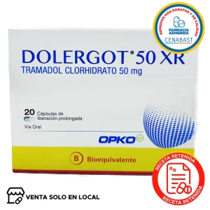 Dolergot 50 XR Cápsulas de Liberación Prolongada (disponible solo para venta presencial)