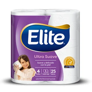 Elite Papel Higiénico Doble Hoja 25 metros 4 rollos