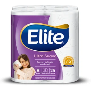 Elite Papel Higiénico Doble Hoja 25 metros 8 rollos