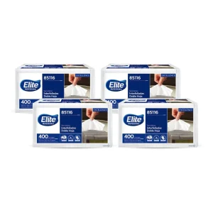 Elite Servilleta Interfoliada Doble Hoja 4 x 400 unid
