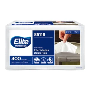 Elite Servilleta Interfoliada Doble Hoja 400 unid