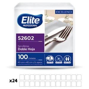 Elite Servilleta Mantel Doble Hoja 24 x 100 unid