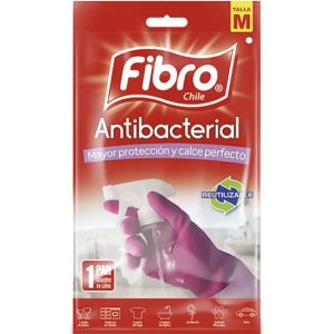 Fibro Guante Antibacterial Talla M 1 par