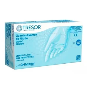 Tresor Guantes Nitrilo Azul Talla S