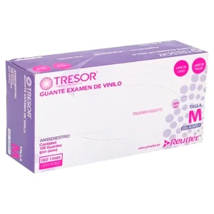 Tresor Guantes Vinilo Transparente Talla M