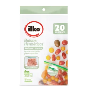 Ilko Bolsa Hermética Mediana con Base 20x18 cm 20 unid