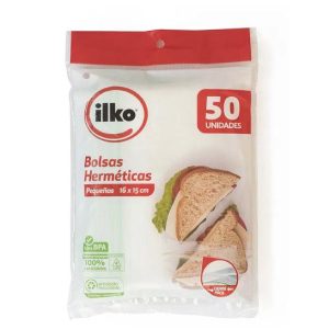 Ilko Bolsa Hermética Sandwich 15x16 cm 50 unid