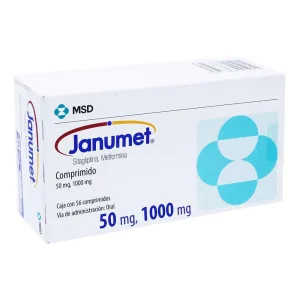 Janumet 50/1000 - 56 Comprimidos Recubiertos