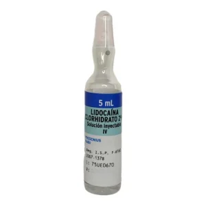 Lidocaína Solución Inyectable 2% 5mL