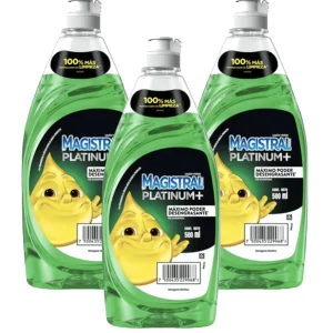 Magistral Lavaloza Platinum Verde Limón 3 x 500 cc
