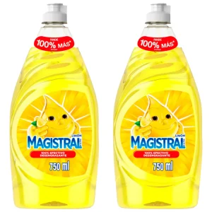 Magistral Lavaloza Ultra Desengrasante Limón 2 x 750 cc