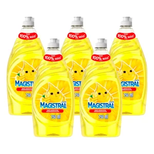 Magistral Lavaloza Ultra Desengrasante Limón 5 x 750 cc