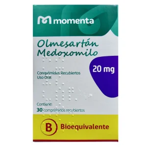 Olmesartán Comprimidos Recubiertos 20mg