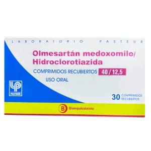 Olmesartán/Hidroclorotiazida Comprimidos Recubiertos 40/12,5