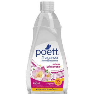 Poett Aromatizante de Telas Recarga Fraganza Sedosa Primavera 450 cc