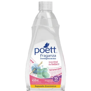 Poett Aromatizante de Telas Recarga Fraganza Suavidad de Bebé 450 cc