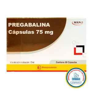 Pregabalina Cápsulas 75mg Producto Cenabast