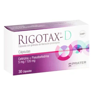 Rigotax-D Cápsulas con Gránulos de Liberación Prolongada - 30 Unidades