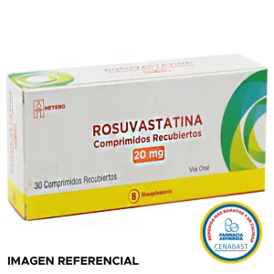 Rosuvastatina Comprimidos Recubiertos 20mg Producto Cenabast