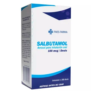 Salbutamol aerosol para Inhalación 100mcg