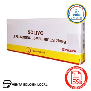 Solivo Comprimidos Recubiertos 20mg Producto Cenabast (disponible solo para venta presencial)