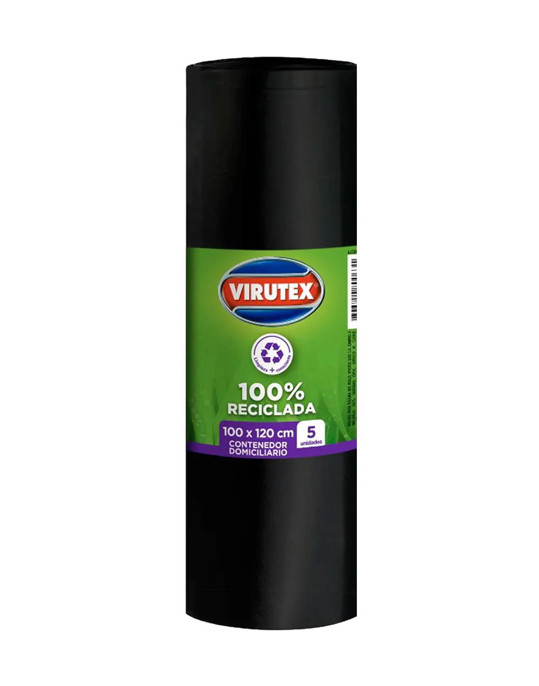 Virutex Bolsa de Basura Contenedor Domiciliario 100 x 120 cms 5 unid