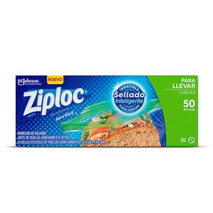 Ziploc Bolsa Hermetica Sandwich Chica 50 unid